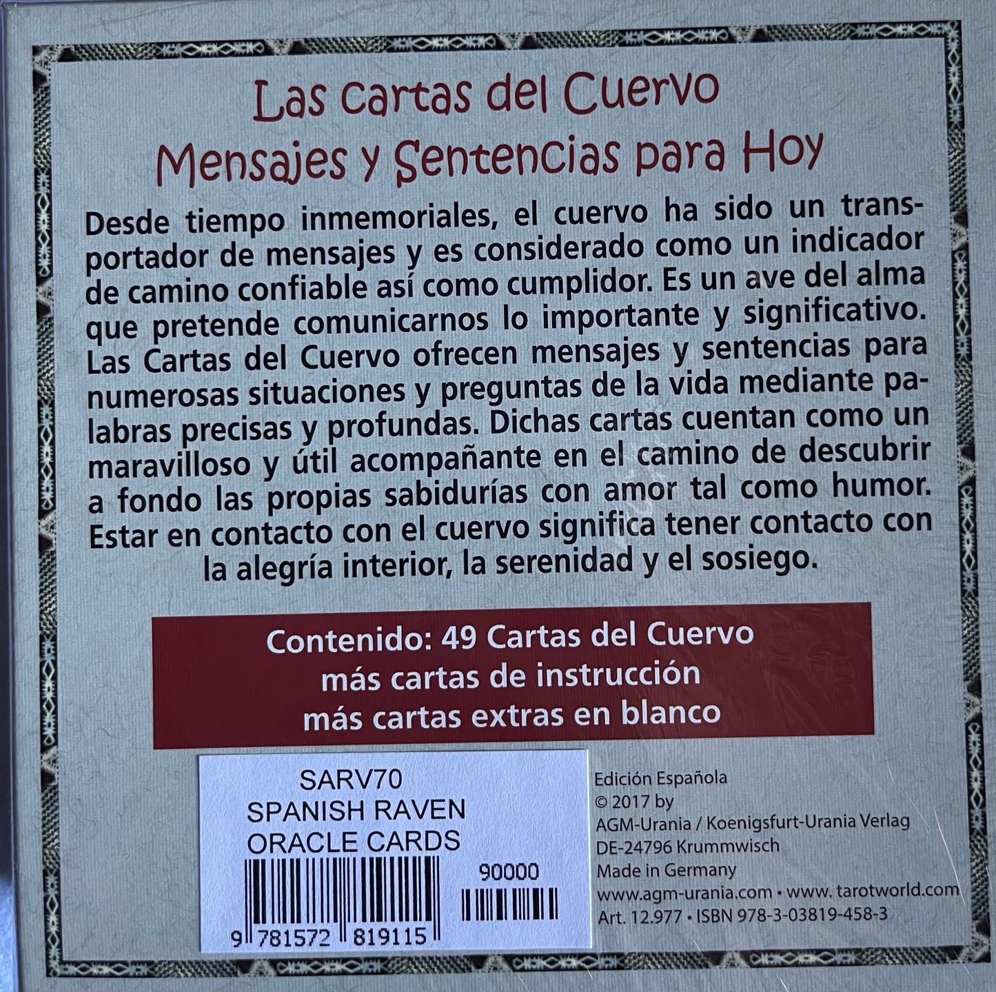 Oraculo Las Cartas del Cuervo