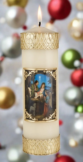 Nativity Scene Candle