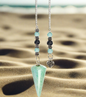 Hexagonal Pendulum Amazonite - Celtic Heart