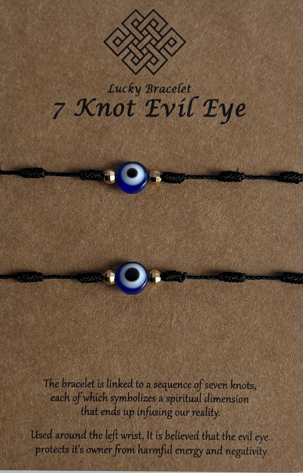 Bracelet 7 Knot Evil Eye