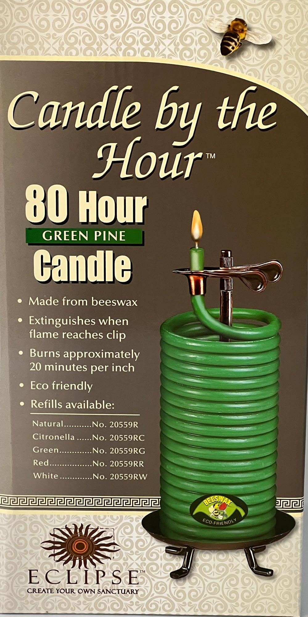 80 Hour Green Pine Candle