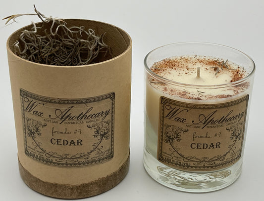 Botanical Scotch Glass Candle