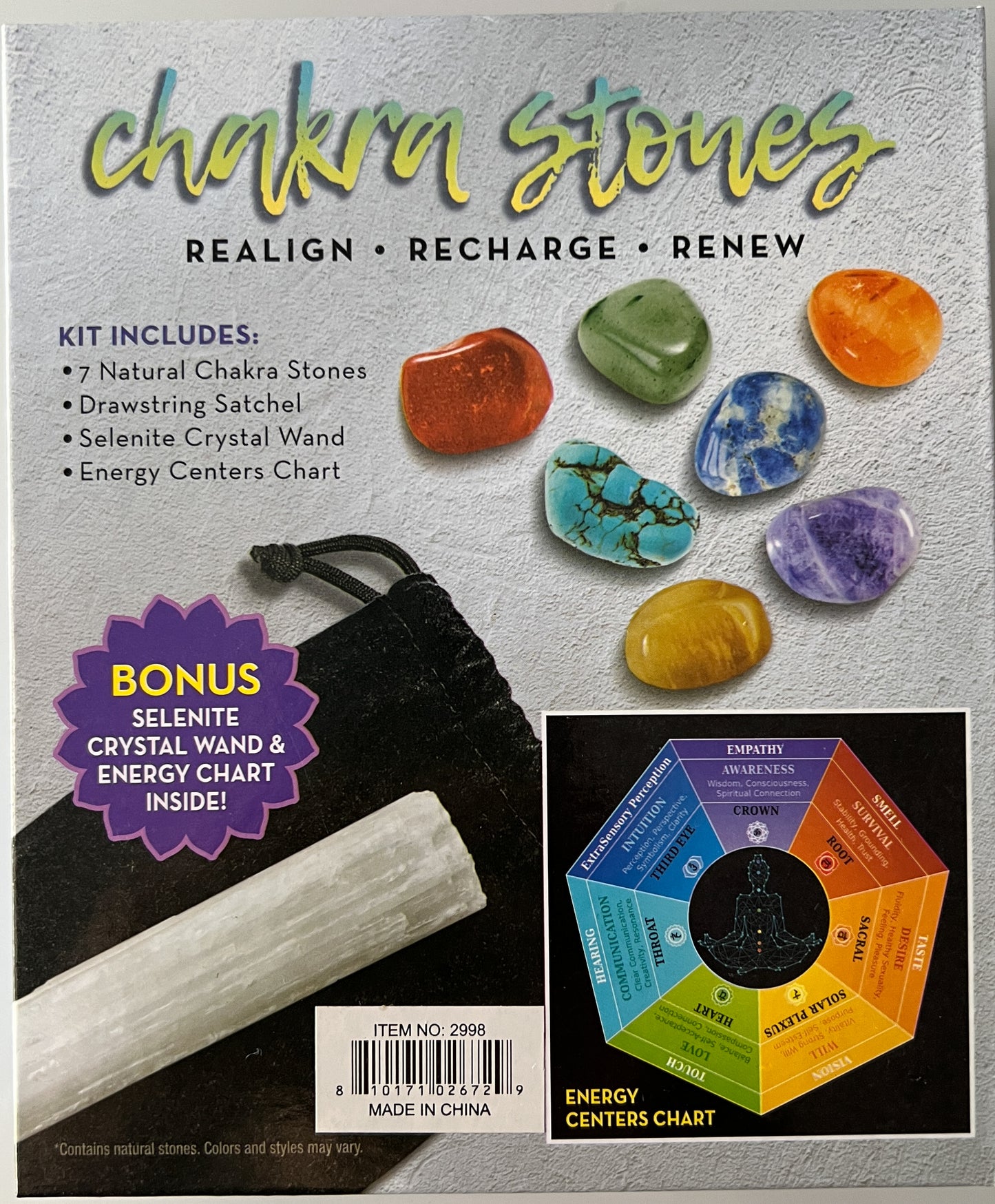 Chakra Stones and Selenite