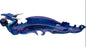 Incense Holder Purple Dragon With Sphere