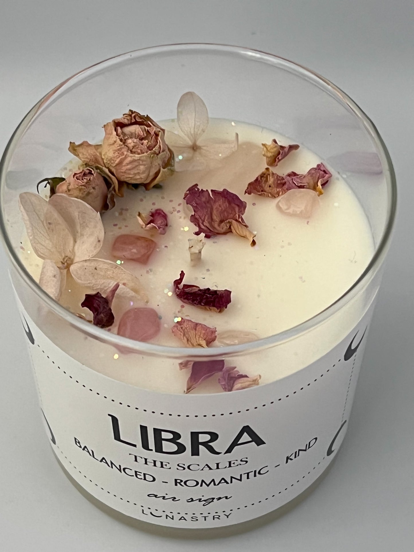 Zodiac Soy Wax Crystal Candle