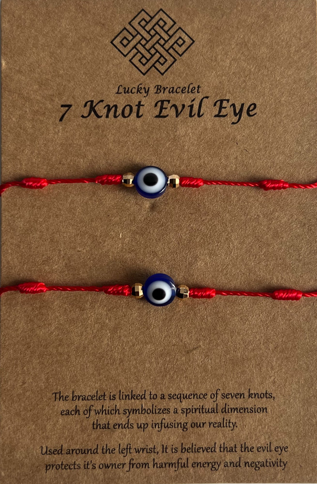 Bracelet 7 Knot Evil Eye