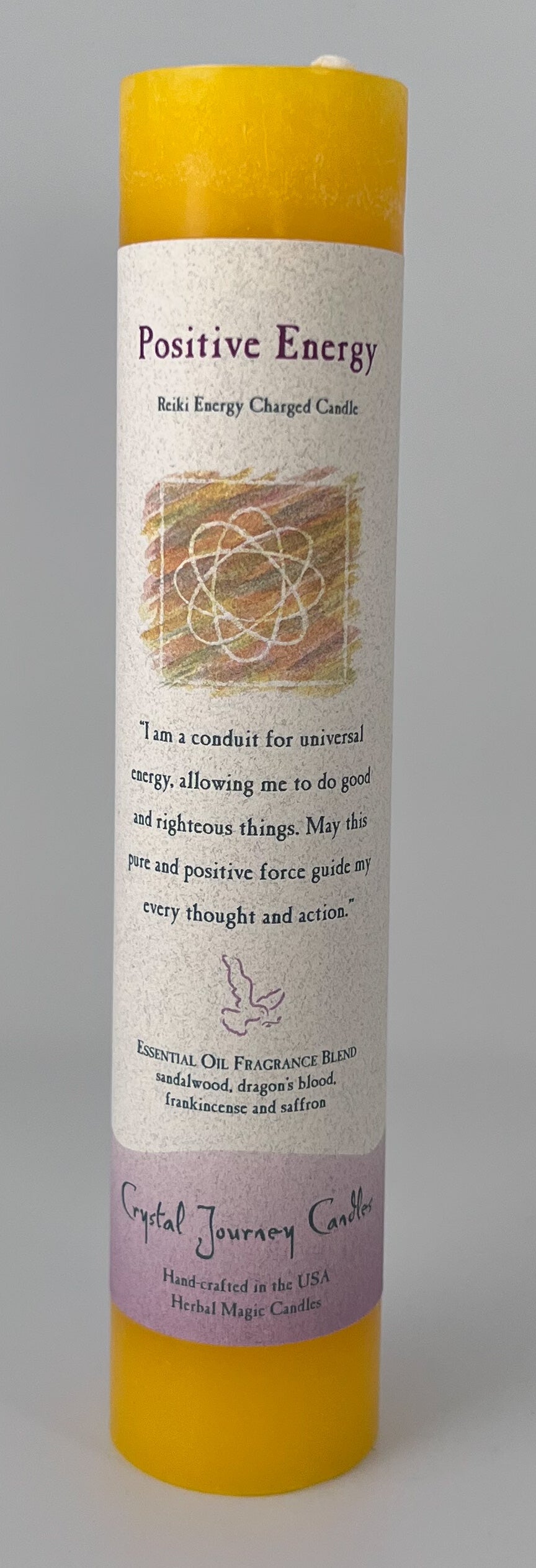 Reiki Herbal Pillar Candle