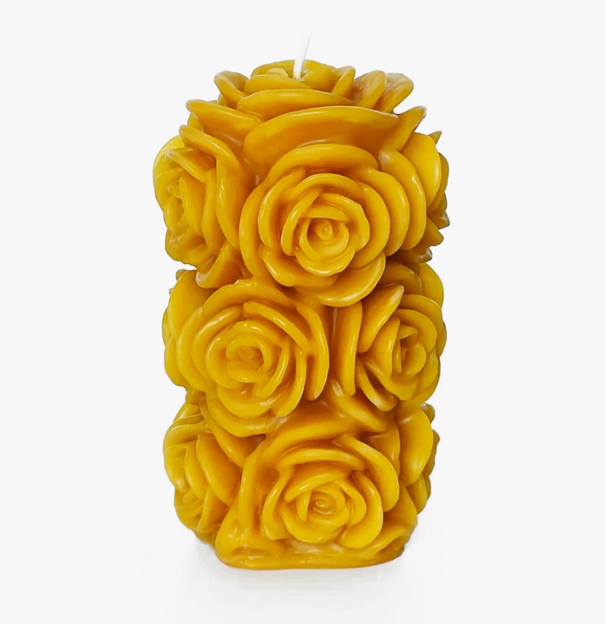 Roses Beeswax Candle