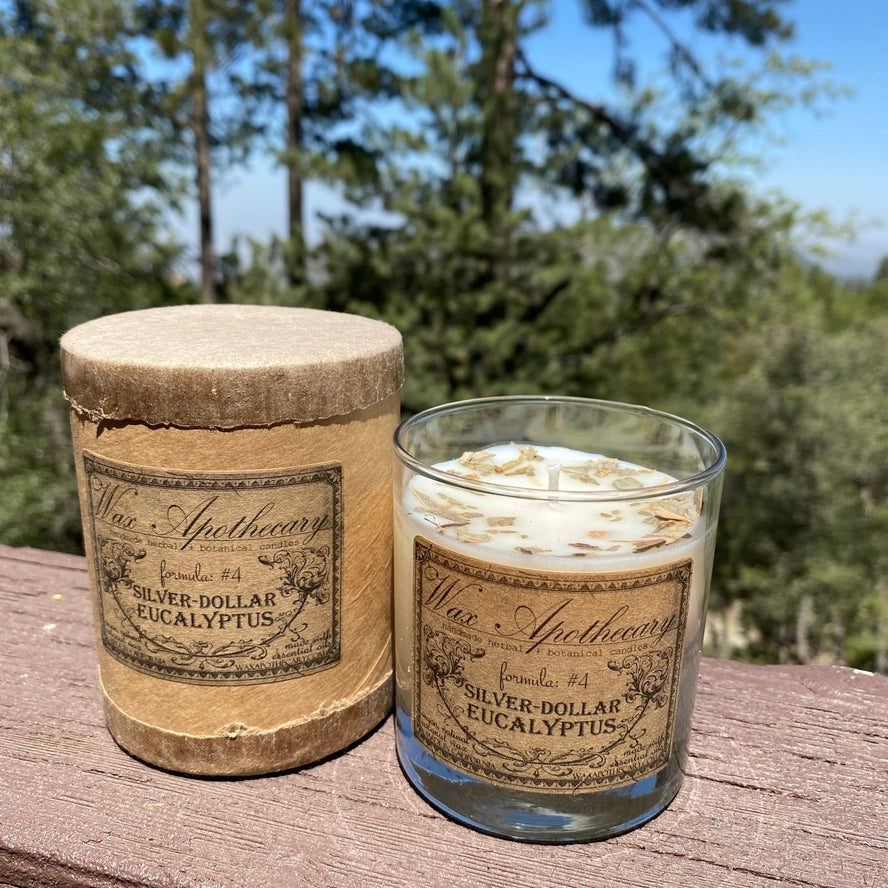 Botanical Scotch Glass Candle