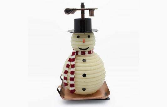 100 Hour Snowman Candle with Copper Base