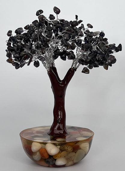 Tree Gemstone on Orgonite Base- Iolite