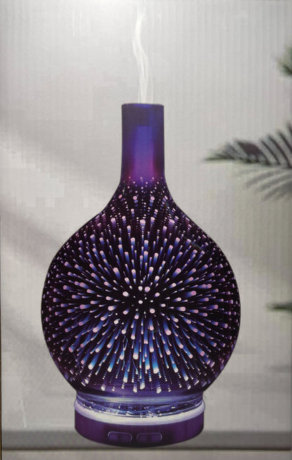 3D Glass Fireworks Ultrasonic Diffuser